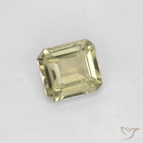 Diaspro cangiante Giallo chiaro naturale da 0.74 ct, Ottagonale / Taglio smeraldo, VS