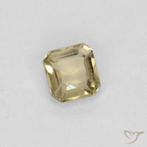Diaspro cangiante Giallo chiaro naturale da 0.60 ct, Ottagonale / Taglio smeraldo, VS