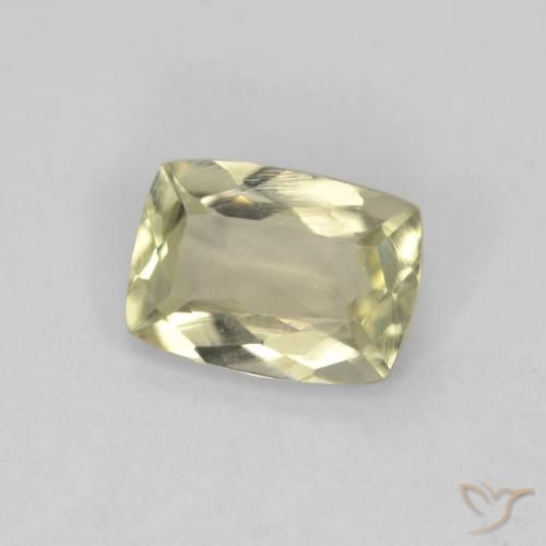 Diaspro cangiante Giallo pallido naturale da 0.86 ct, Cuscino, VS