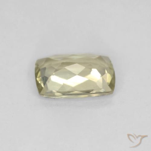Diaspro cangiante Giallo pallido naturale da 0.86 ct, Cuscino, VS