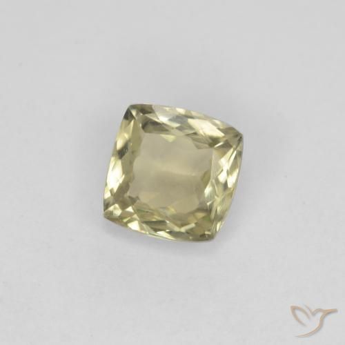 Diaspro cangiante Giallo chiaro naturale da 0.90 ct, Cuscino, VS