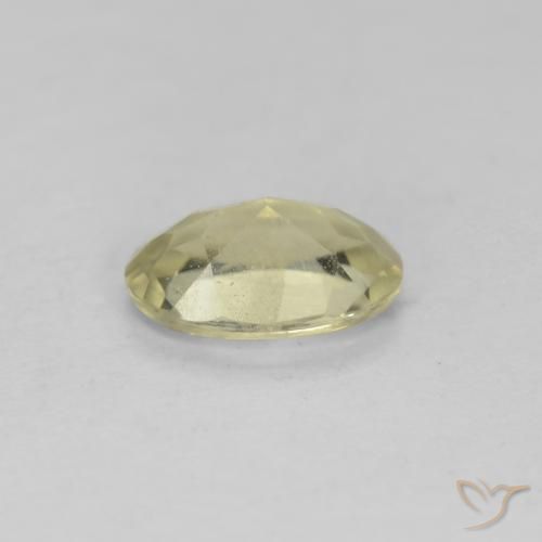 Diaspro cangiante Giallo chiaro naturale da 0.67 ct, Ovale, VS