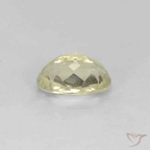 Diaspro cangiante Giallo chiaro naturale da 0.78 ct, Ovale, VS