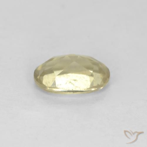 Diaspro cangiante Giallo chiaro naturale da 0.57 ct, Ovale, VS