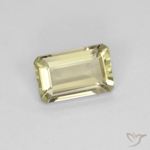 Diaspro cangiante Giallo molto pallido naturale da 0.72 ct, Ottagonale / Taglio smeraldo, VS