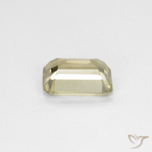 Diaspro cangiante Giallo chiaro naturale da 0.71 ct, Ottagonale / Taglio smeraldo, VS