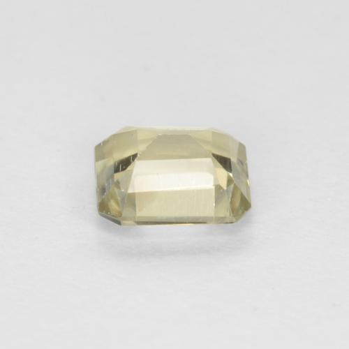 Diasporo cangiante naturale giallo da 0,62 ct, taglio smeraldo, VS
