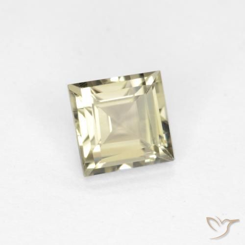 Diaspro cangiante Giallo pallido naturale da 0.74 ct, Quadrato, VS