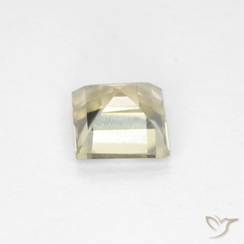 Diaspro cangiante Giallo pallido naturale da 0.74 ct, Quadrato, VS