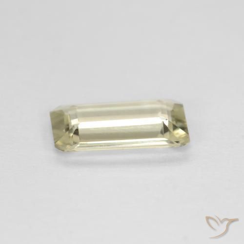 Diaspro cangiante Giallo molto chiaro naturale da 0.58 ct, Ottagonale / Taglio smeraldo, VVS-VS