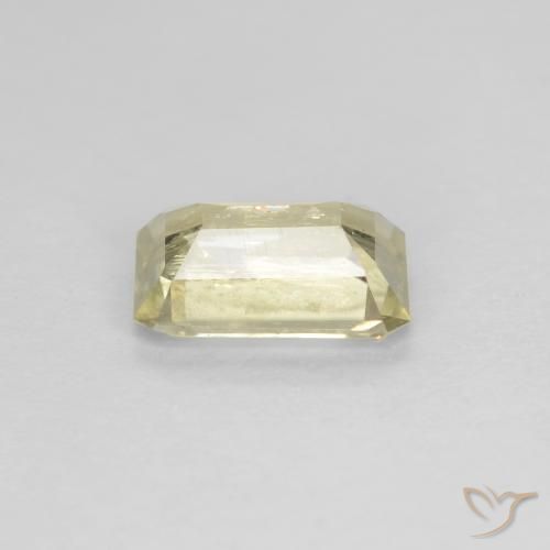 Diaspro cangiante Giallo chiaro naturale da 0.73 ct, Ottagonale / Taglio smeraldo, VS-SI