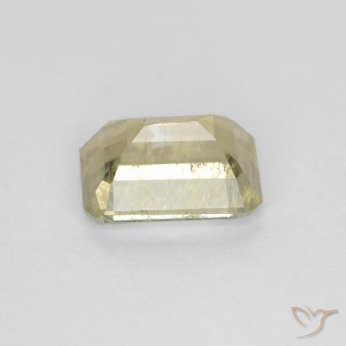 Diaspro cangiante Giallo pallido naturale da 0.76 ct, Ottagonale / Taglio smeraldo, VS-SI