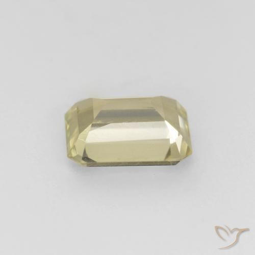 Diaspro cangiante Giallo Beige naturale da 0.82 ct, Ottagonale / Taglio smeraldo, VS