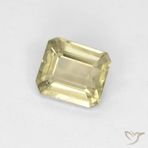 Diaspro cangiante Giallo Beige naturale da 0.94 ct, Ottagonale / Taglio smeraldo, VS