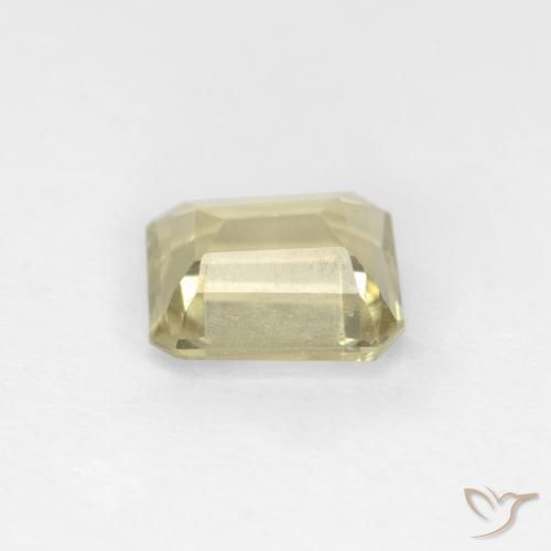 Diaspro cangiante Giallo Beige naturale da 0.94 ct, Ottagonale / Taglio smeraldo, VS