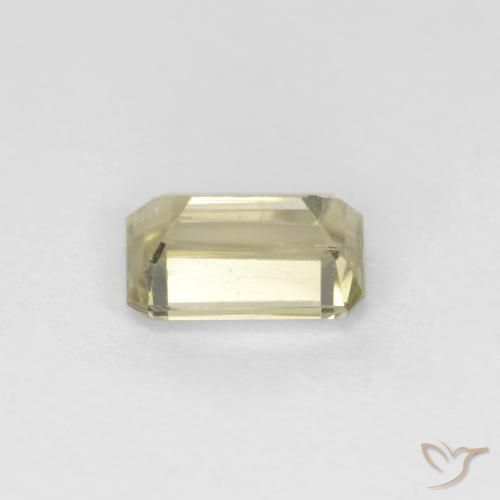 Diaspro cangiante Giallo molto pallido naturale da 0.78 ct, Ottagonale / Taglio smeraldo, VS