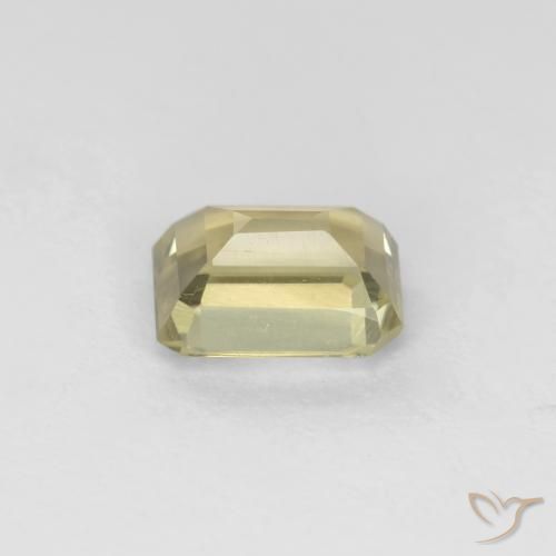Diaspro cangiante Giallo molto pallido naturale da 0.80 ct, Ottagonale / Taglio smeraldo, VS