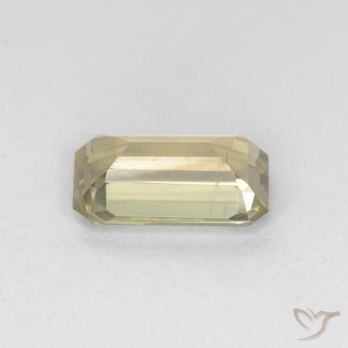 Diaspro cangiante Giallo molto pallido naturale da 0.90 ct, Ottagonale / Taglio smeraldo, VS
