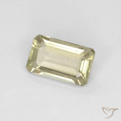 Diaspro cangiante Giallo molto pallido naturale da 0.83 ct, Ottagonale / Taglio smeraldo, VS