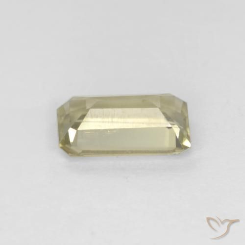 Diaspro cangiante Giallo molto pallido naturale da 0.83 ct, Ottagonale / Taglio smeraldo, VS