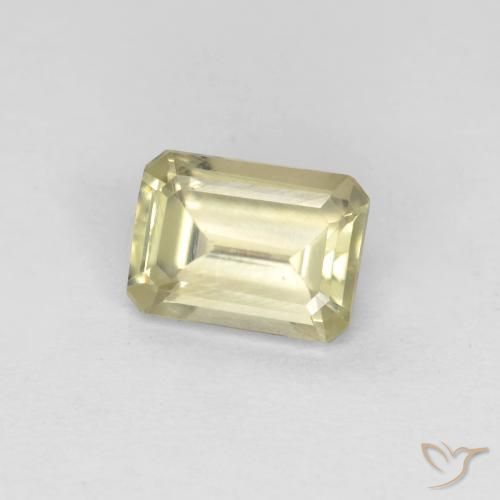Diaspro cangiante Giallo Beige naturale da 0.73 ct, Ottagonale / Taglio smeraldo, VS