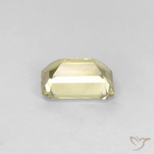Diaspro cangiante Giallo Beige naturale da 0.73 ct, Ottagonale / Taglio smeraldo, VS