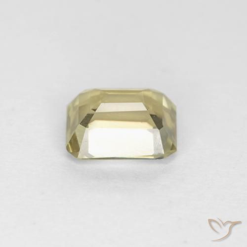 Diaspro cangiante Giallo molto chiaro naturale da 0.83 ct, Ottagonale / Taglio smeraldo, VS