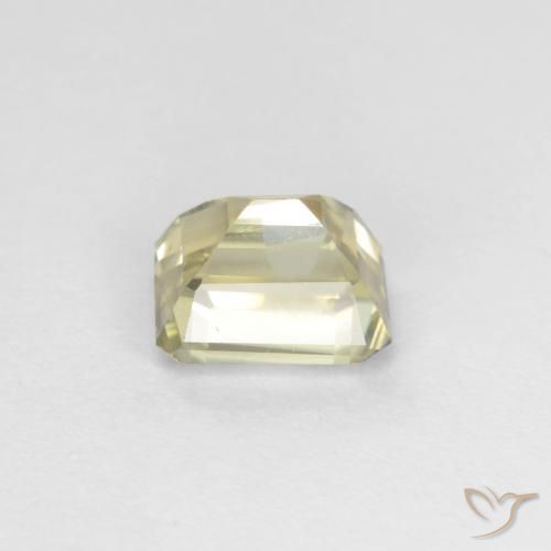 Diaspro cangiante Giallo Beige naturale da 0.85 ct, Ottagonale / Taglio smeraldo, VS