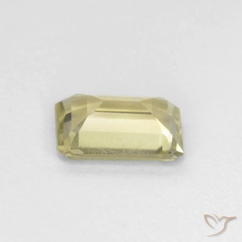 Diaspro cangiante Giallo molto chiaro naturale da 0.85 ct, Ottagonale / Taglio smeraldo, VVS-VS