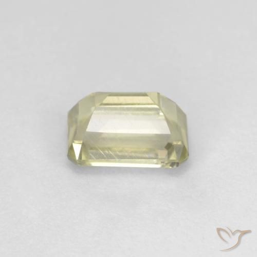 Diaspro cangiante Giallo molto chiaro naturale da 0.93 ct, Ottagonale / Taglio smeraldo, VVS-VS