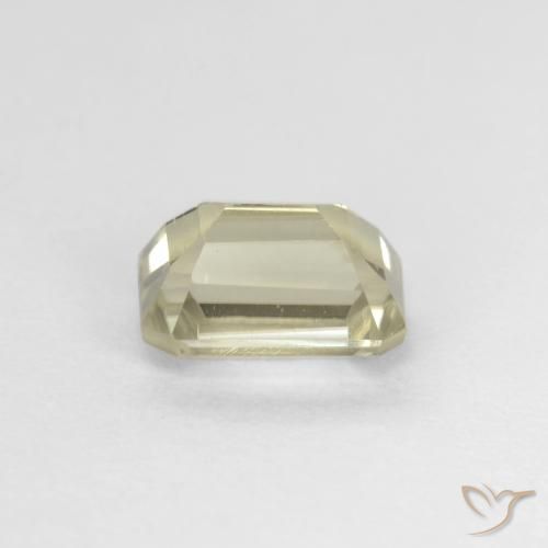 Diaspro cangiante Giallo pallido naturale da 0.97 ct, Ottagonale / Taglio smeraldo, VS
