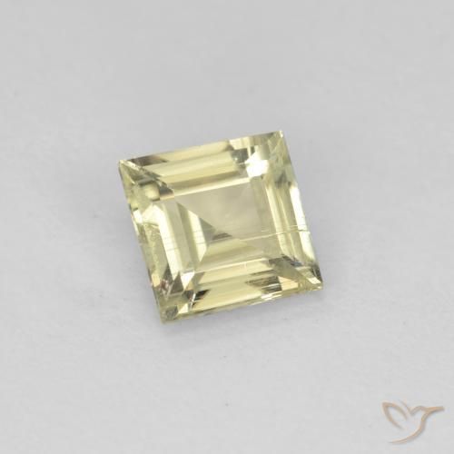 Diaspro cangiante Giallo molto chiaro naturale da 0.62 ct, Quadrato, VS