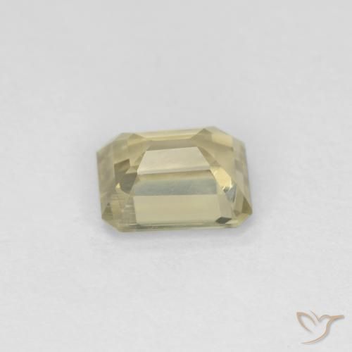 Diaspro cangiante Giallo Beige naturale da 0.79 ct, Ottagonale / Taglio smeraldo, VS