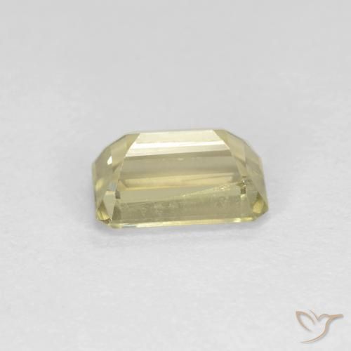 Diaspro cangiante Giallo molto chiaro naturale da 0.73 ct, Ottagonale / Taglio smeraldo, VS-SI