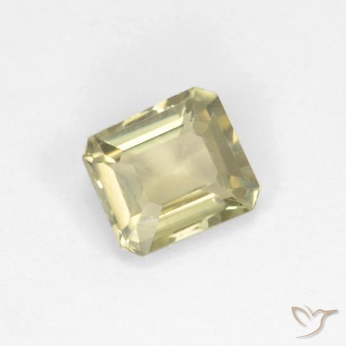 Diaspro cangiante Giallo molto chiaro naturale da 0.83 ct, Ottagonale / Taglio smeraldo, VS