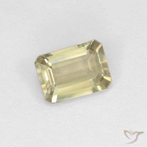Diaspro cangiante Giallo molto chiaro naturale da 0.71 ct, Ottagonale / Taglio smeraldo, VS