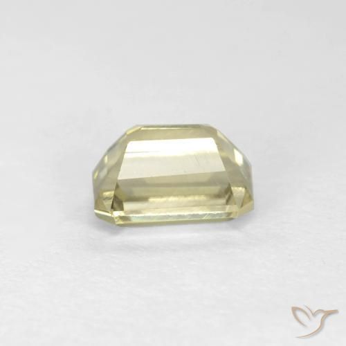 Diaspro cangiante Giallo molto pallido naturale da 0.74 ct, Ottagonale / Taglio smeraldo, VS
