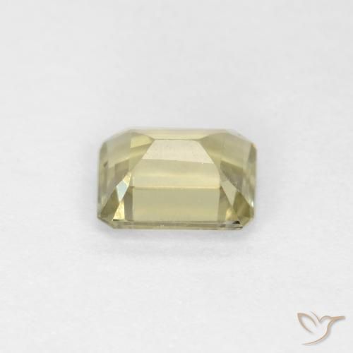 Diaspro cangiante Giallo molto chiaro naturale da 0.77 ct, Ottagonale / Taglio smeraldo, VS