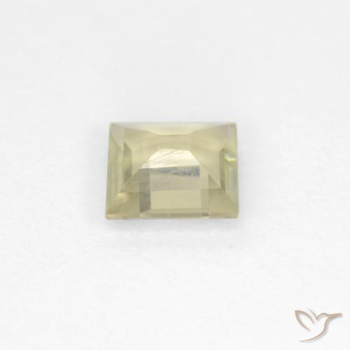Diaspro cangiante Giallo pallido naturale da 0.59 ct, Quadrato, VS