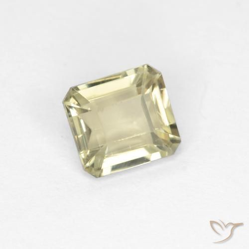 Diaspro cangiante Giallo molto chiaro naturale da 0.80 ct, Ottagonale / Taglio smeraldo, VS