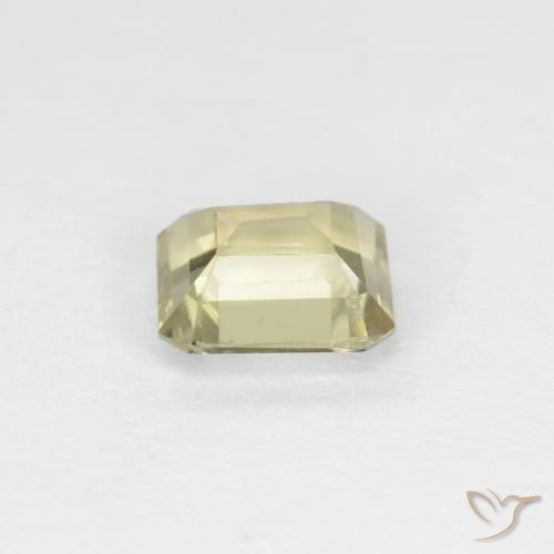 Diaspro cangiante Giallo molto chiaro naturale da 0.80 ct, Ottagonale / Taglio smeraldo, VS