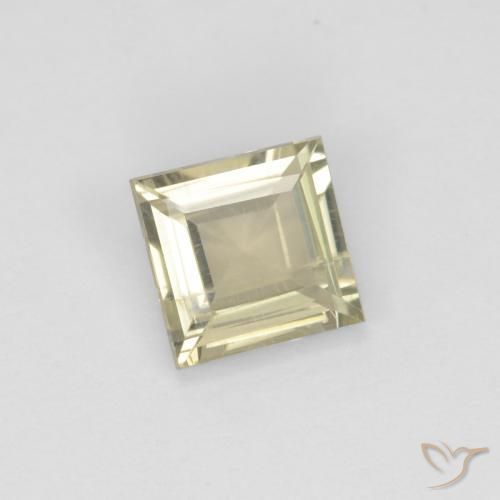 Diaspro cangiante Giallo molto chiaro naturale da 0.70 ct, Quadrato, VS
