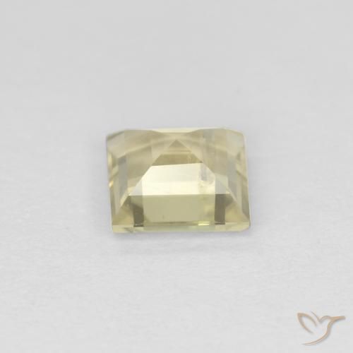 Diaspro cangiante Giallo molto chiaro naturale da 0.70 ct, Quadrato, VS