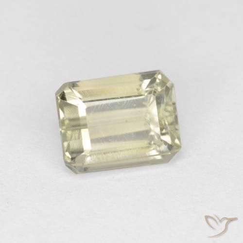 Diaspro cangiante Giallo chiaro naturale da 1.16 ct, Ottagonale / Taglio smeraldo, VS