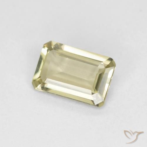 Diaspro cangiante Giallo medio naturale da 0.58 ct, Ottagonale / Taglio smeraldo, VS