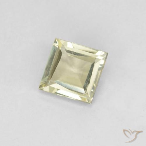 Diaspro cangiante Giallo chiaro naturale da 0.45 ct, Quadrato, VS