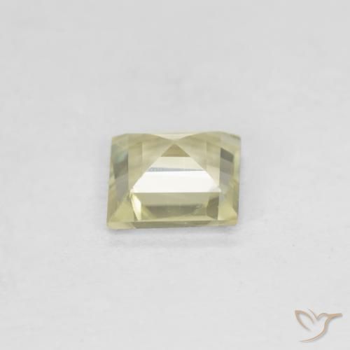 Diaspro cangiante Giallo chiaro naturale da 0.45 ct, Quadrato, VS