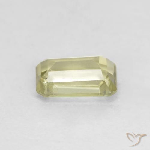 Diaspro cangiante Giallo chiaro naturale da 0.77 ct, Ottagonale / Taglio smeraldo, VS