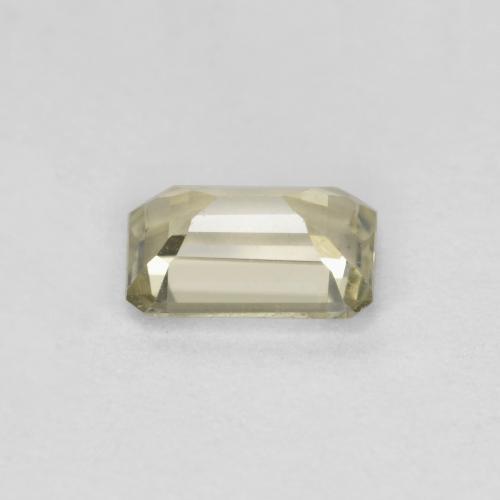 Diasporo cangiante naturale giallo da 0,62 ct, taglio smeraldo, VS