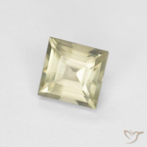 Diaspro cangiante Giallo pallido naturale da 0.50 ct, Quadrato, VS